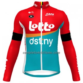Maglia 2023 Lotto Dstny Manica Lunga Rosso Giallo Azzurro